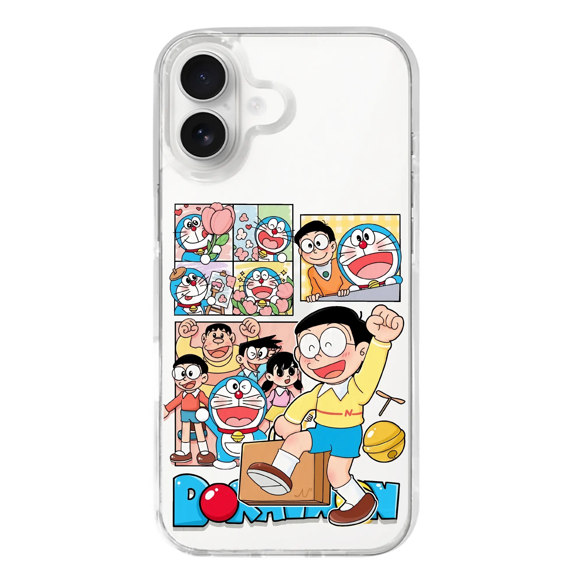 ドラえもん グッズドラえもん - iPhone 17シリーズ 透明スマホケース – 薄型・耐衝撃・精密フィット保護カバー